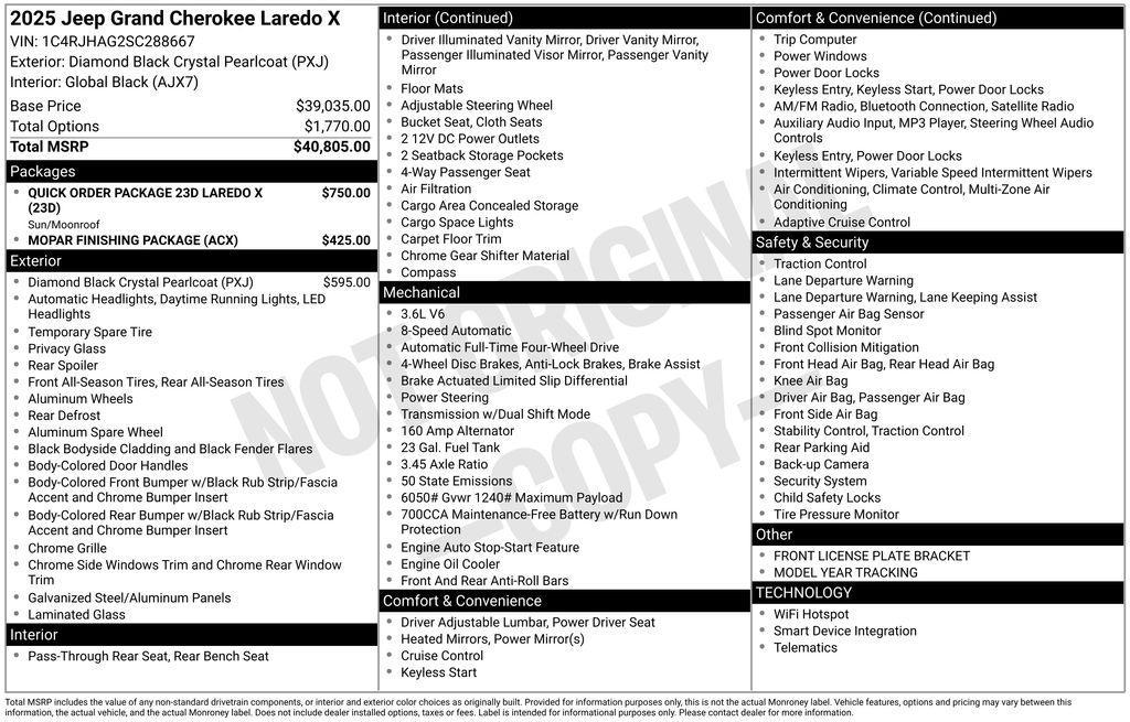 used 2025 Jeep Grand Cherokee car, priced at $33,995