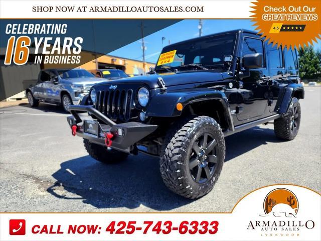 used 2015 Jeep Wrangler Unlimited car, priced at $19,995