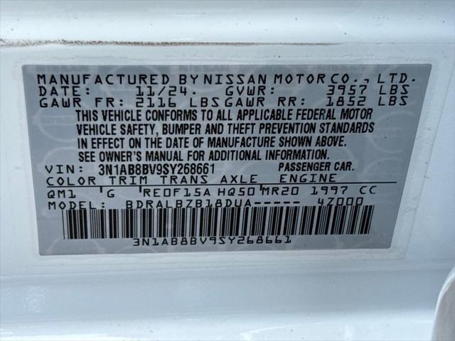 new 2025 Nissan Sentra car, priced at $22,557