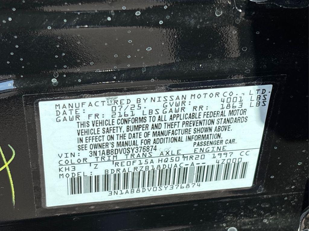 new 2025 Nissan Sentra car, priced at $26,161