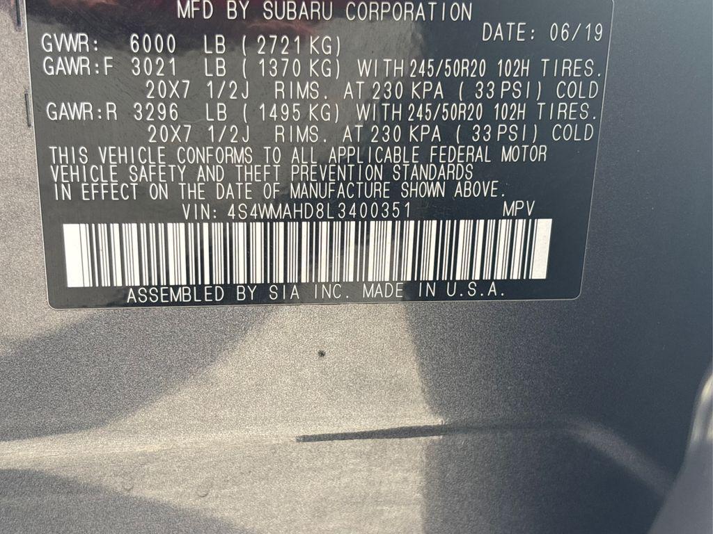 used 2020 Subaru Ascent car, priced at $20,284