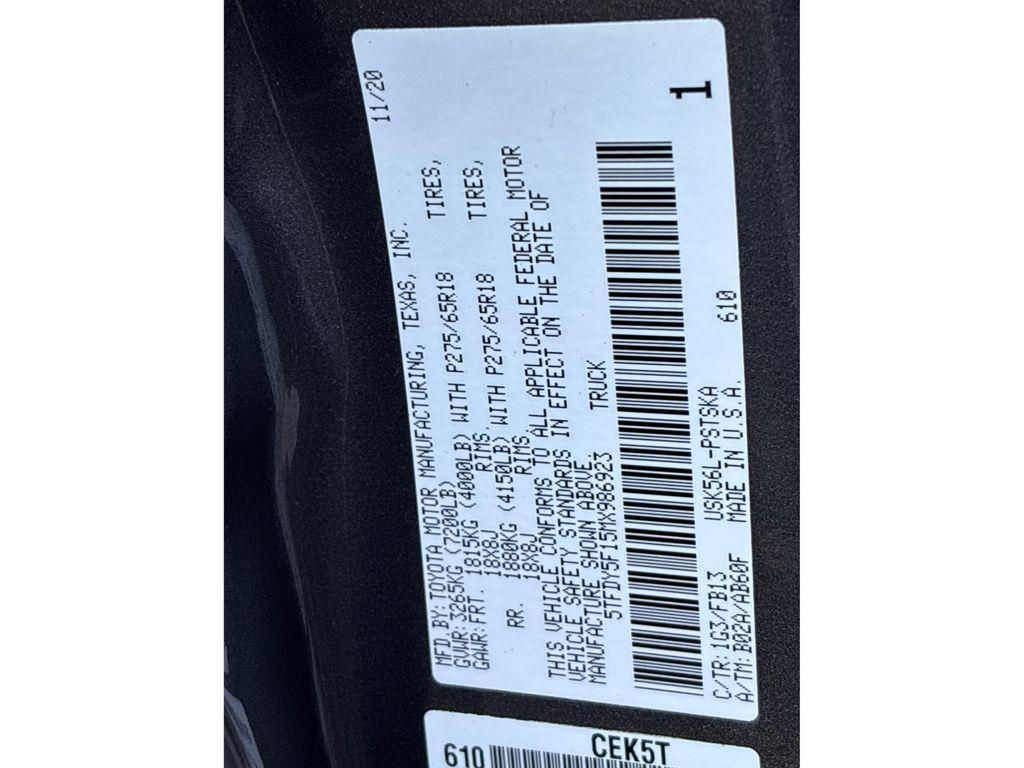 used 2021 Toyota Tundra car, priced at $35,885