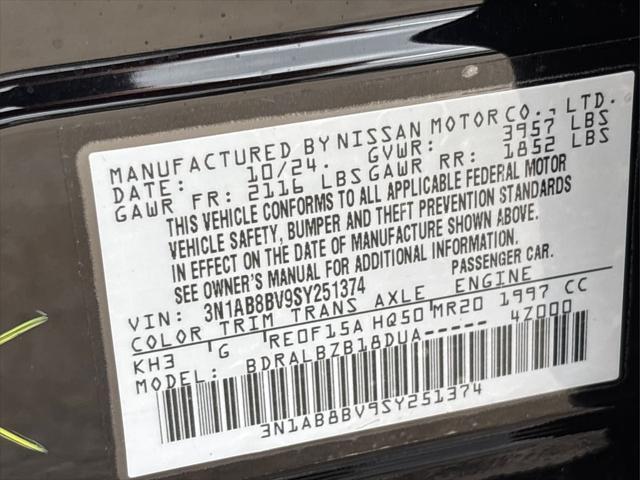 new 2025 Nissan Sentra car, priced at $22,645
