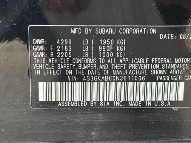 used 2022 Subaru Impreza car, priced at $21,953