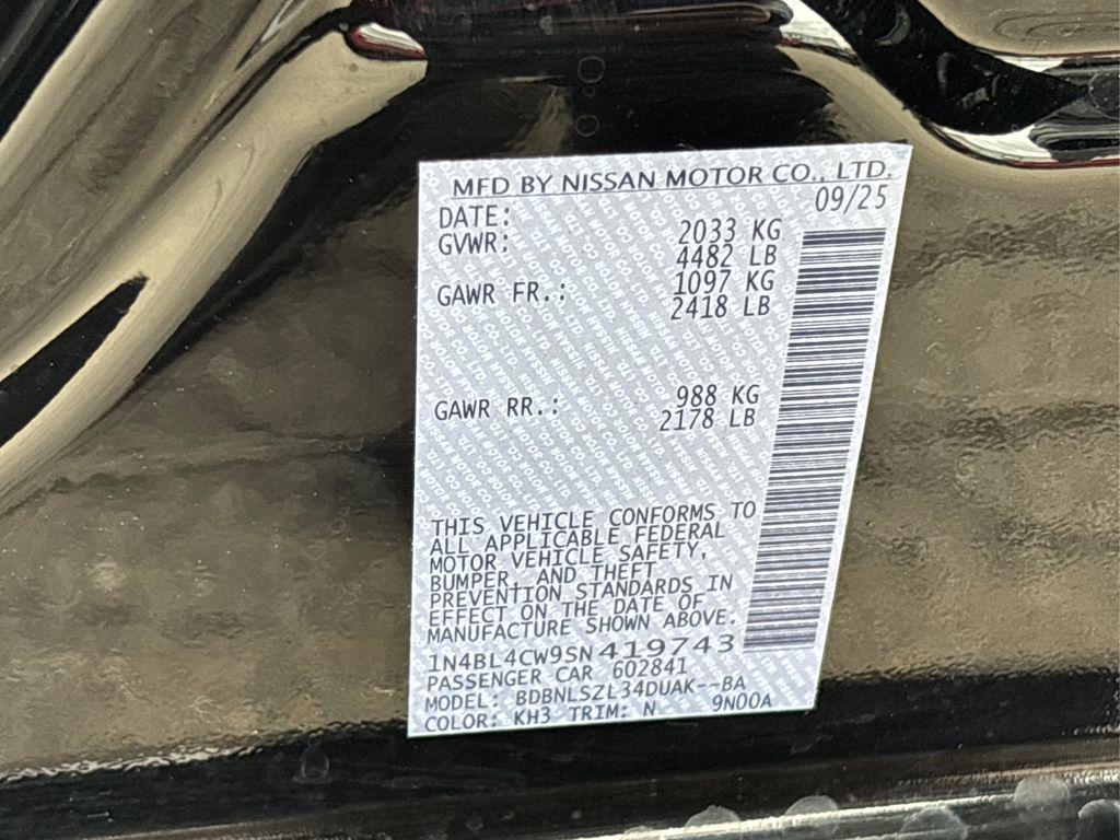 new 2025 Nissan Altima car, priced at $34,270