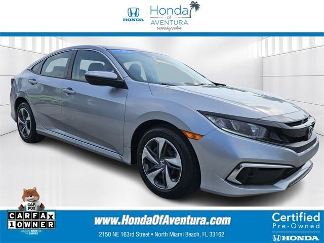 used 2021 Honda Civic car, priced at $19,500