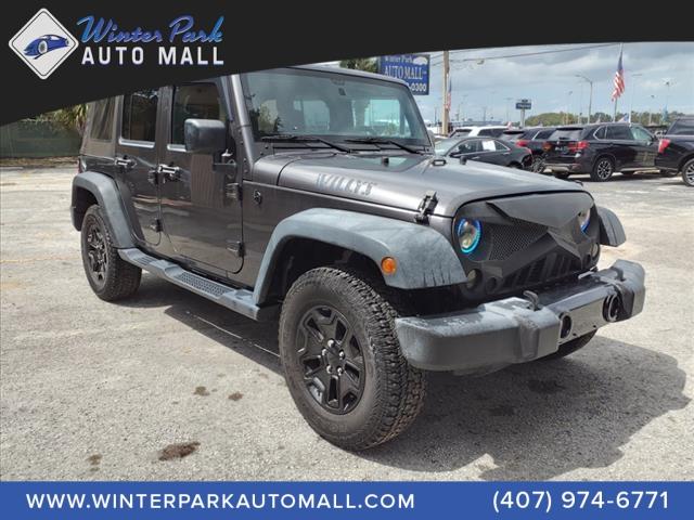 used 2016 Jeep Wrangler Unlimited car, priced at $14,995