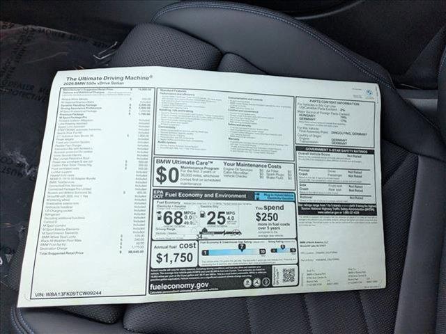 new 2026 BMW 550e car, priced at $88,640