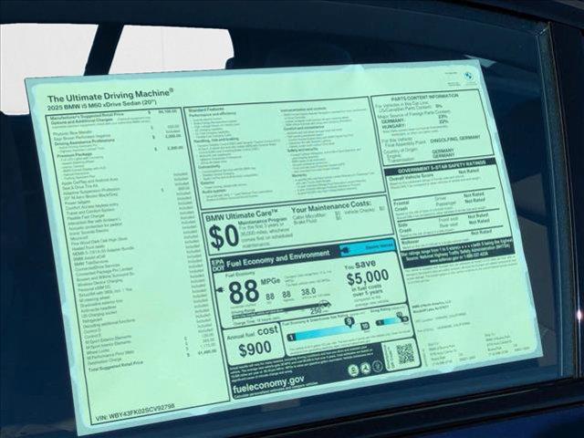 new 2025 BMW i5 car, priced at $91,490