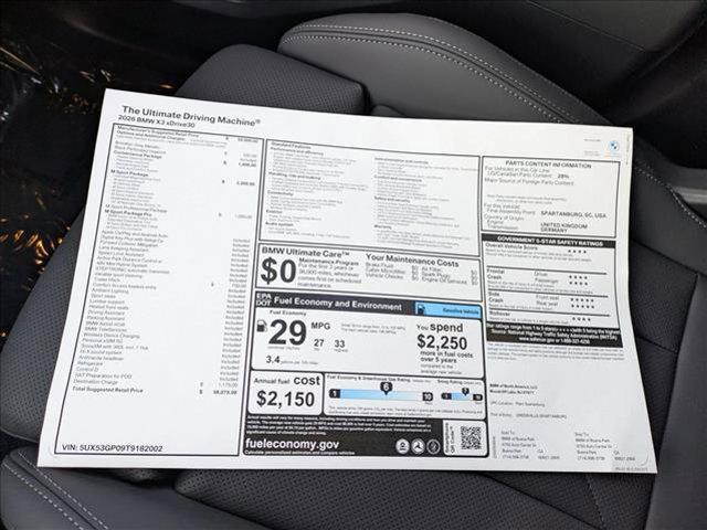 new 2026 BMW X3 car, priced at $58,075