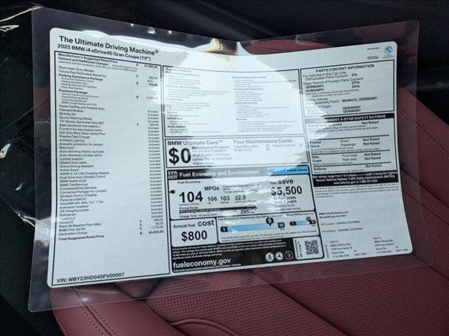 new 2025 BMW i4 Gran Coupe car, priced at $63,025