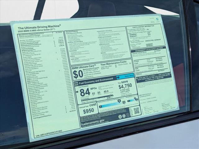 new 2025 BMW i5 car, priced at $98,290