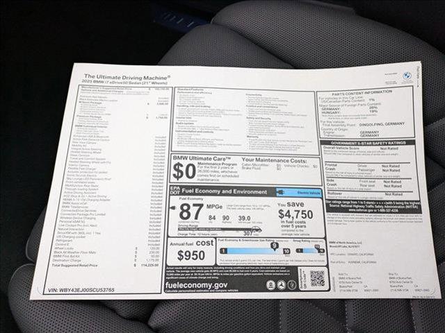 new 2025 BMW i7 car, priced at $114,225