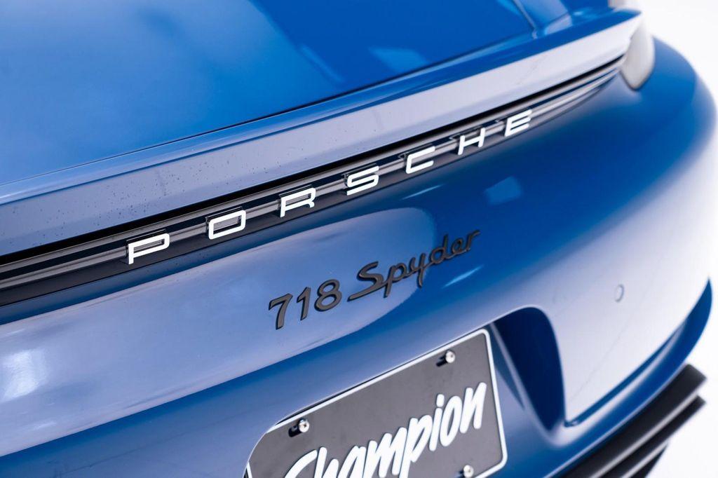 used 2022 Porsche 718 Spyder car, priced at $132,900