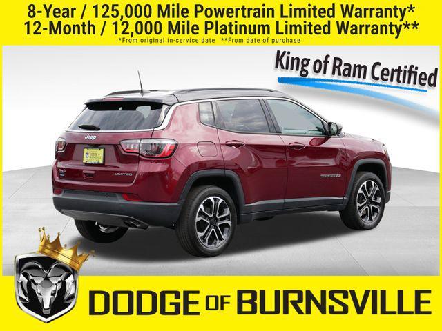 used 2022 Jeep Compass car, priced at $23,500