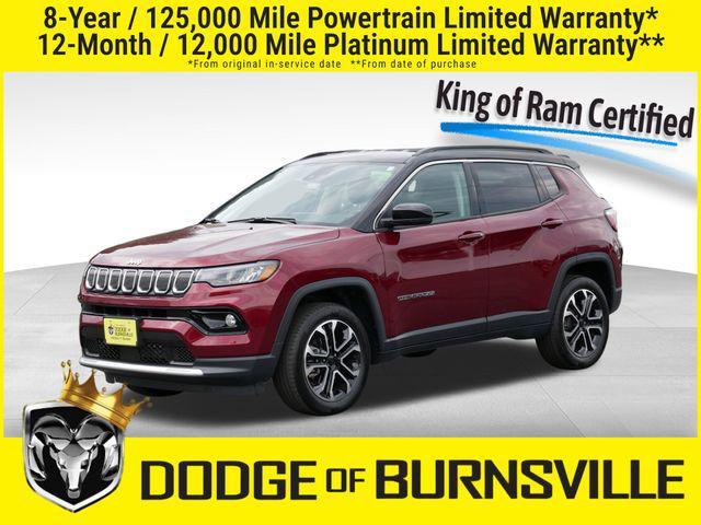 used 2022 Jeep Compass car, priced at $23,500