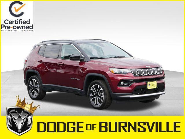 used 2022 Jeep Compass car, priced at $24,999