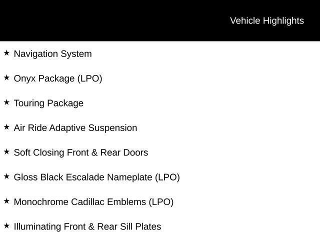 used 2024 Cadillac Escalade car, priced at $135,500