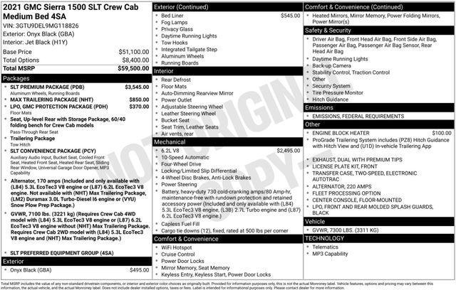 used 2021 GMC Sierra 1500 car, priced at $29,999