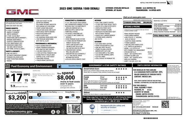 used 2023 GMC Sierra 1500 car, priced at $56,799