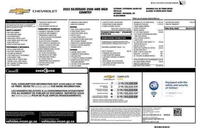 used 2022 Chevrolet Silverado 2500 car, priced at $63,993