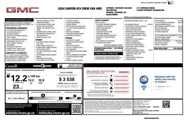 used 2024 GMC Canyon car, priced at $41,193