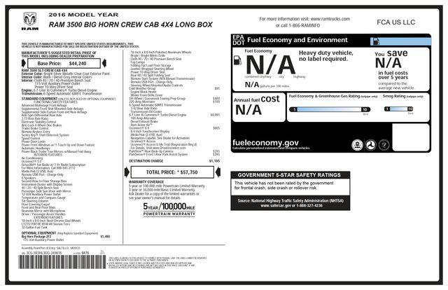 used 2016 Ram 3500 car, priced at $33,993