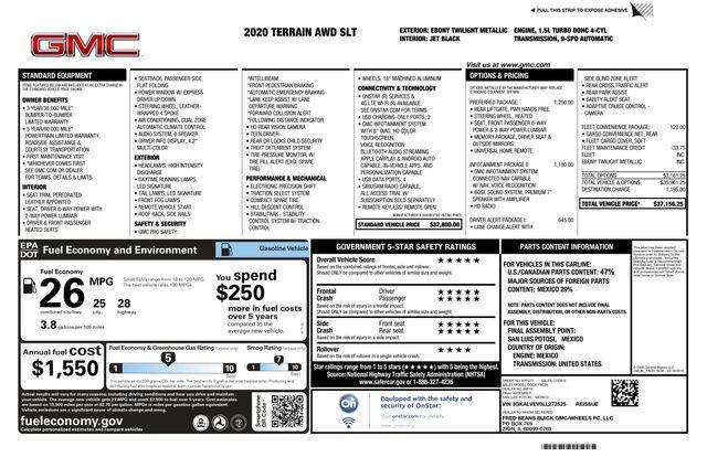 used 2020 GMC Terrain car, priced at $20,899
