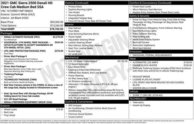 used 2021 GMC Sierra 2500 car, priced at $62,893