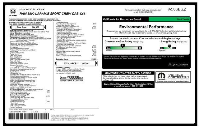 used 2022 Ram 3500 car, priced at $62,393