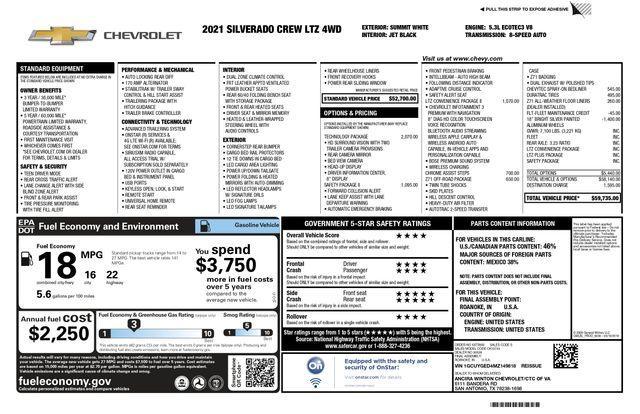 used 2021 Chevrolet Silverado 1500 car, priced at $30,893