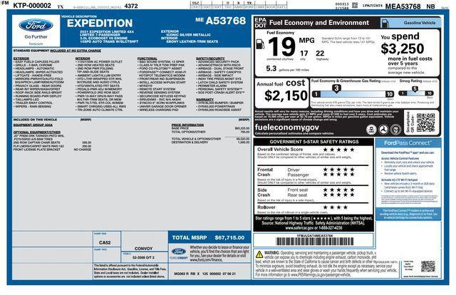used 2021 Ford Expedition car, priced at $47,993