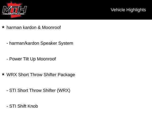 used 2023 Subaru WRX car, priced at $28,993