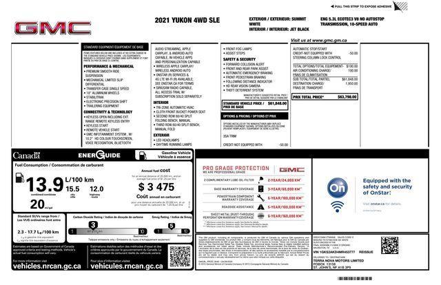used 2021 GMC Yukon car, priced at $41,699