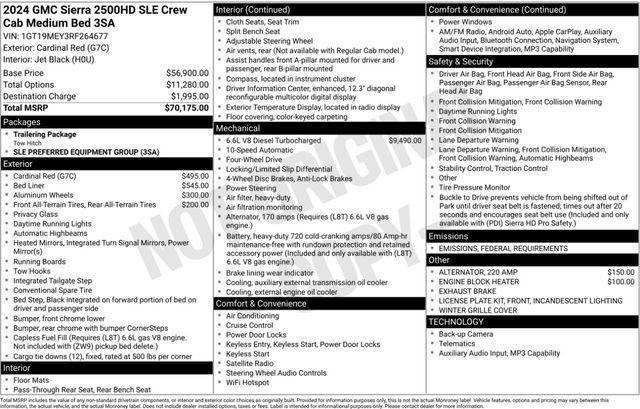 used 2024 GMC Sierra 2500 car, priced at $55,993