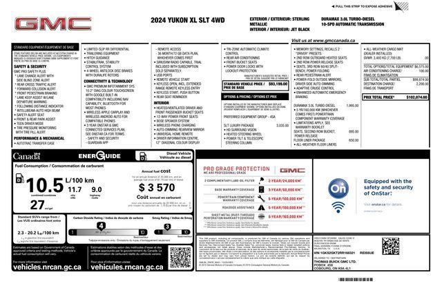 used 2024 GMC Yukon XL car, priced at $72,500