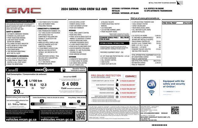 used 2024 GMC Sierra 1500 car, priced at $45,500