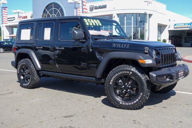 used 2021 Jeep Wrangler car, priced at $33,988