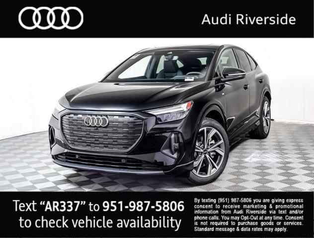 new 2025 Audi Q4 e-tron Sportback car, priced at $63,335