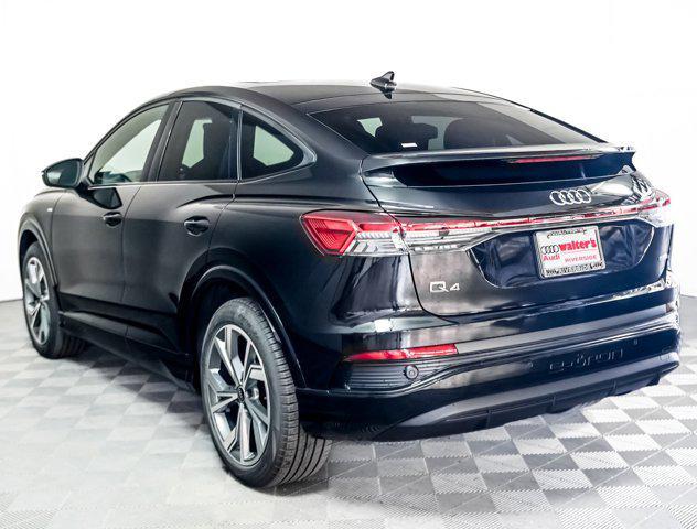 new 2025 Audi Q4 e-tron Sportback car, priced at $63,335