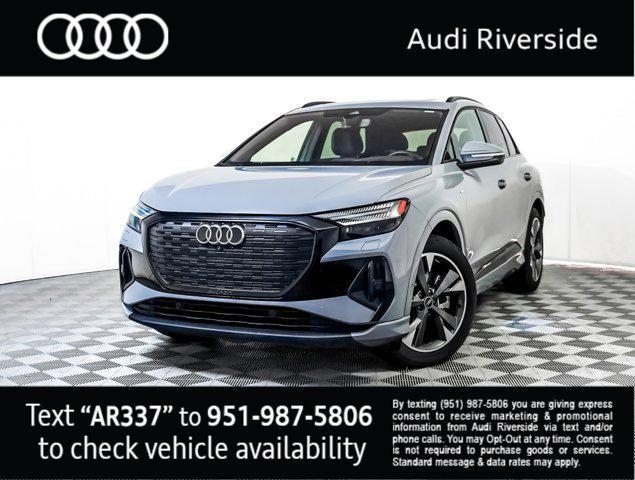 used 2024 Audi Q4 e-tron car, priced at $42,500