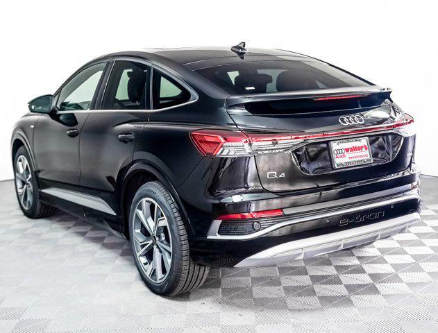 new 2025 Audi Q4 e-tron Sportback car, priced at $62,475