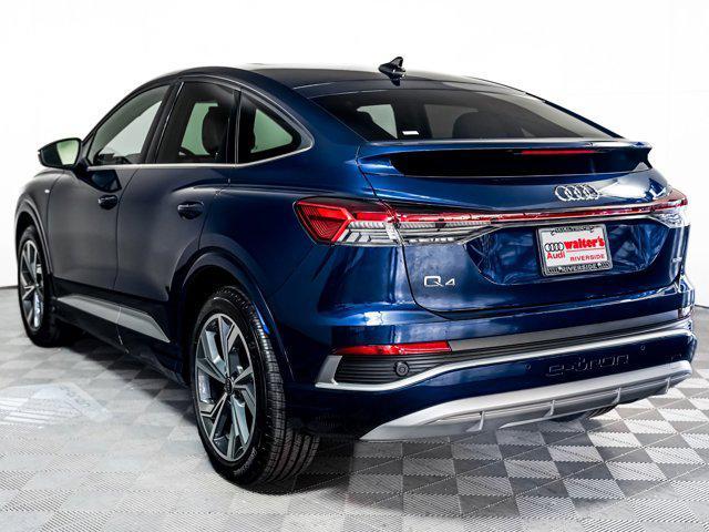 new 2025 Audi Q4 e-tron Sportback car, priced at $62,285