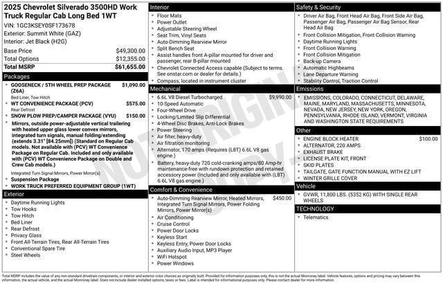 new 2025 Chevrolet Silverado 3500 car, priced at $62,300
