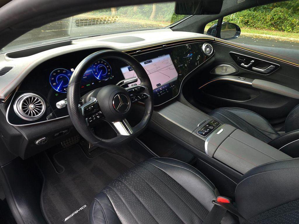 used 2022 Mercedes-Benz EQS 580 car, priced at $49,500