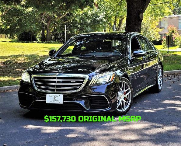 used 2018 Mercedes-Benz AMG S 63 car, priced at $59,695