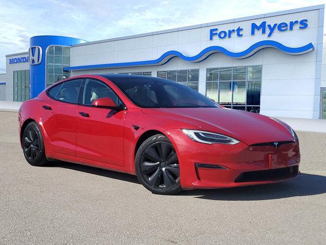 used 2021 Tesla Model S car, priced at $54,450