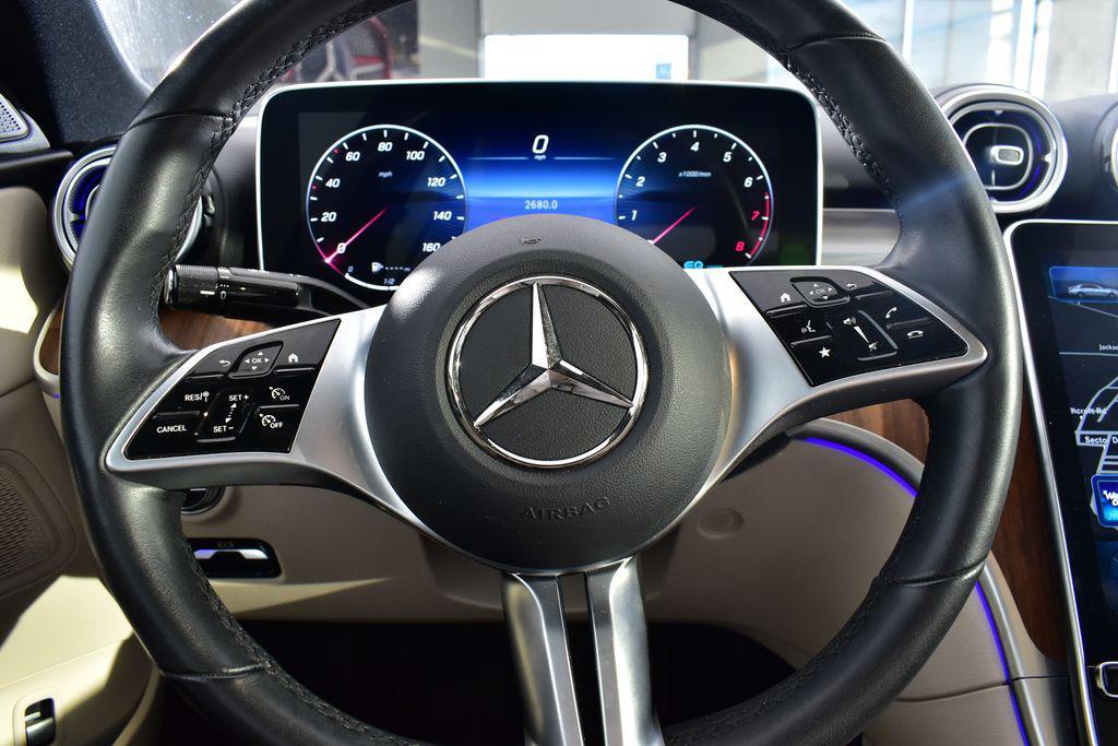 used 2022 Mercedes-Benz C-Class car, priced at $35,900