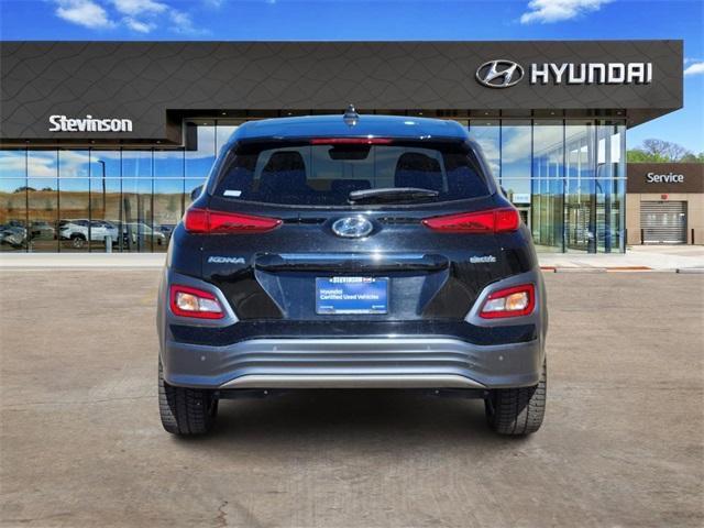 used 2021 Hyundai Kona EV car, priced at $14,700