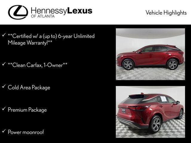 used 2024 Lexus RX 350 car, priced at $51,990